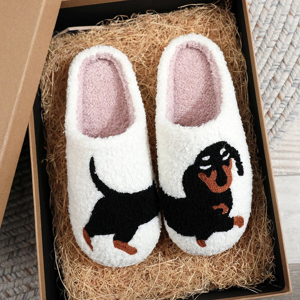 Cozy Dachshund House Slippers